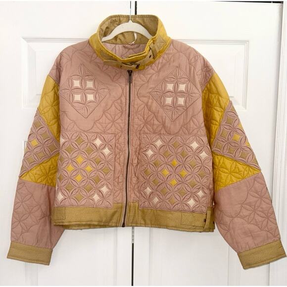 Free People Bali Ditzy Diamond Jacket NWOT XS Oversized - Picture 2 of 4
